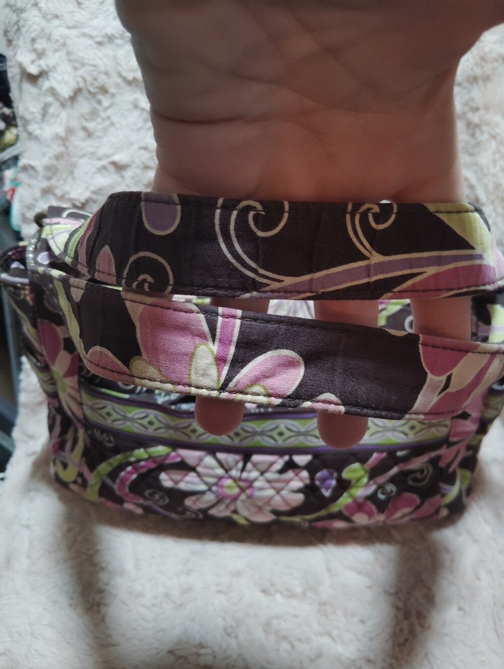 Vera Bradley Quilted Floral Shoulder Bag - Picture 8 of 11